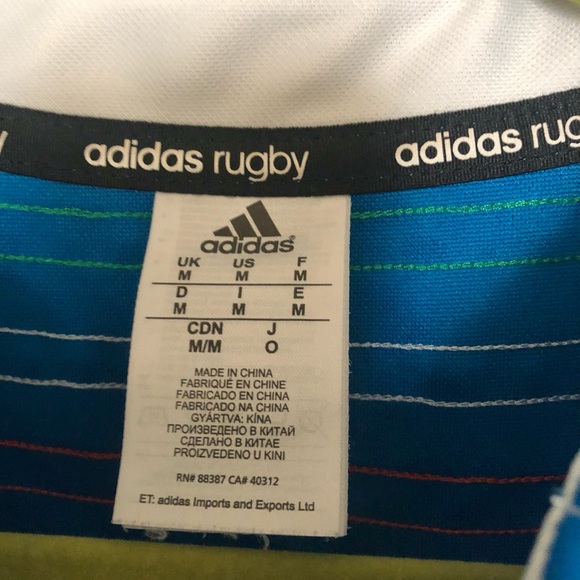 adidas Italy FIR Cariparma Men Medium Football Soccer Jersey - Picture 8 of 11